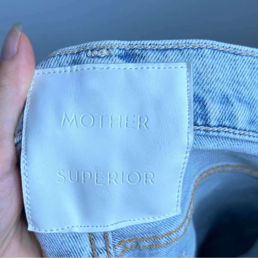 MOTHER Superior The Tomcat Ankle Fray Heart Patch Size 28 - Picture 13 of 16